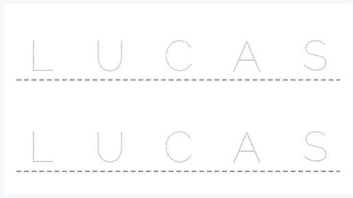 Name Tracing puzzle generator — Word Puzzle Makers