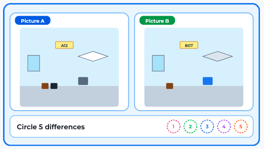 Difference Detective puzzle generator — Visual & Picture Puzzle Makers