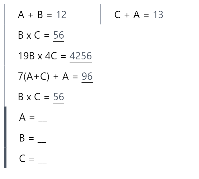 Equation Solver puzzle generator — Math Puzzle & Worksheet Makers