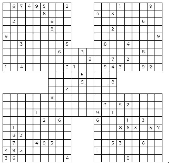 Samurai Sudoku puzzle generator — Sudoku & Logic Puzzle Makers