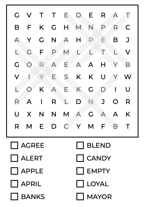 X Finder puzzle generator — Word Puzzle Makers